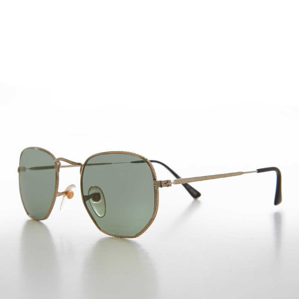 Square Metal Sunglasses with Glass Lenses - Mika - image 4