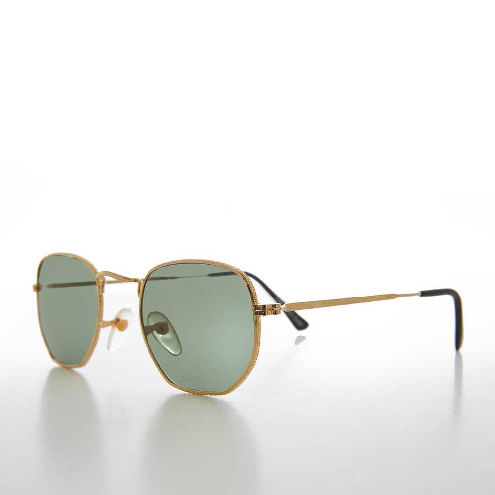 Square Metal Sunglasses with Glass Lenses - Mika - image 6