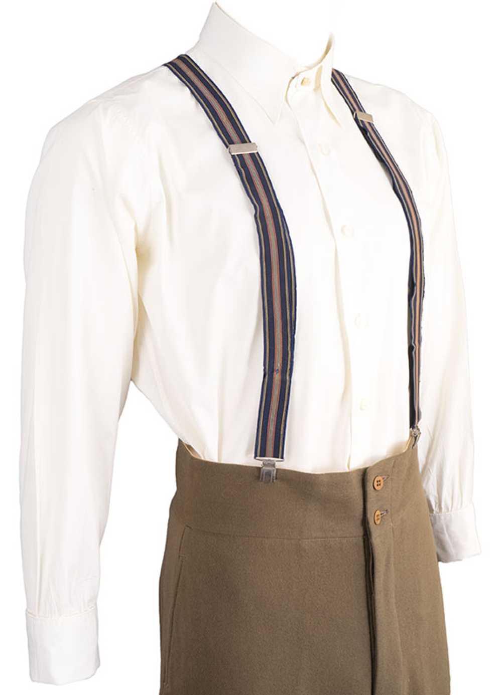 1940s Collarless Dress Shirt - image 1