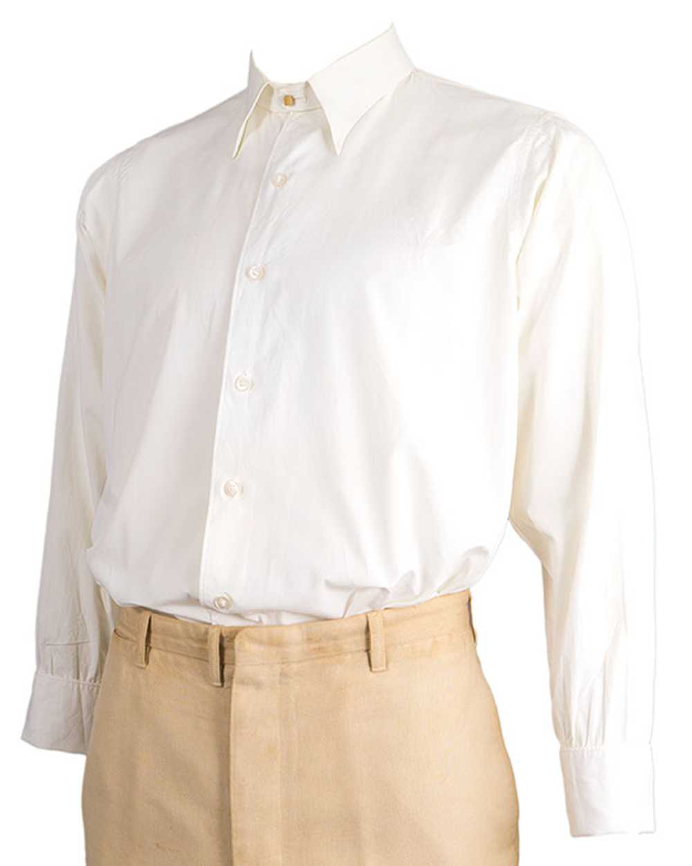 1940s Collarless Dress Shirt - image 2