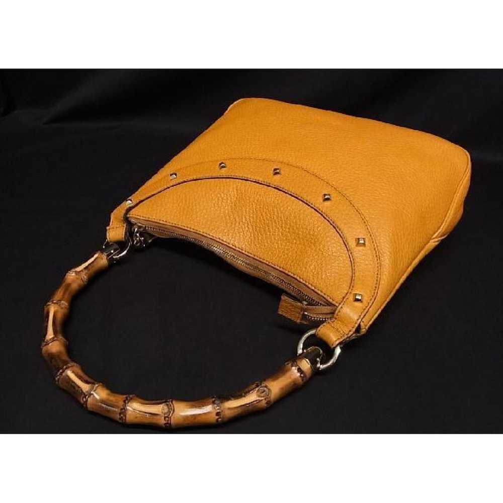 Gucci Lady Bamboo Top Handle leather handbag - image 2