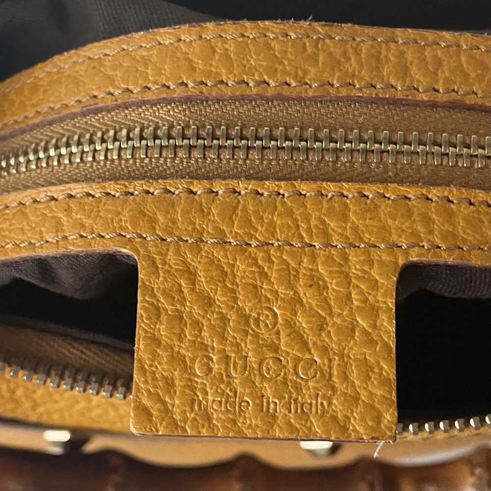 Gucci Lady Bamboo Top Handle leather handbag - image 3