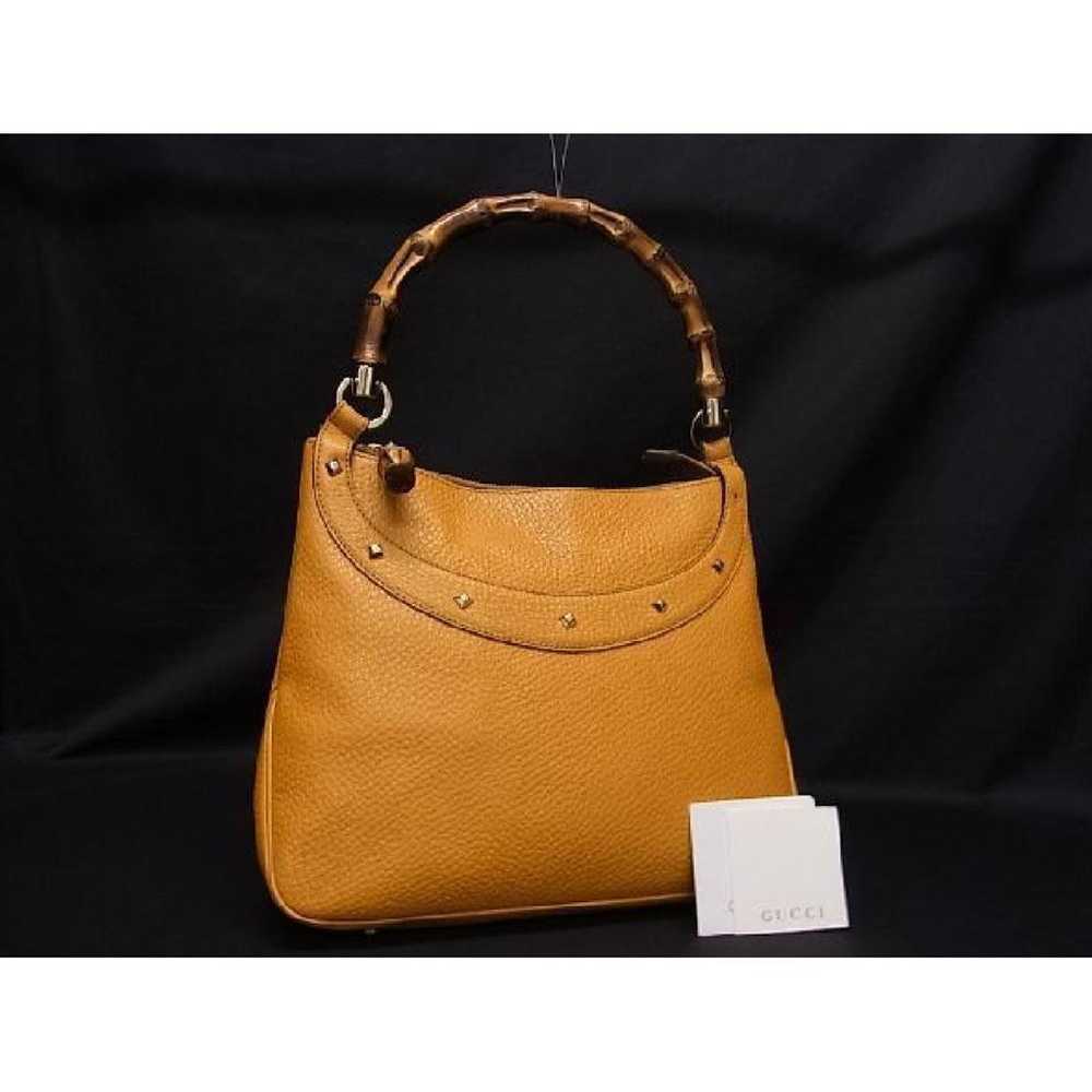 Gucci Lady Bamboo Top Handle leather handbag - image 7