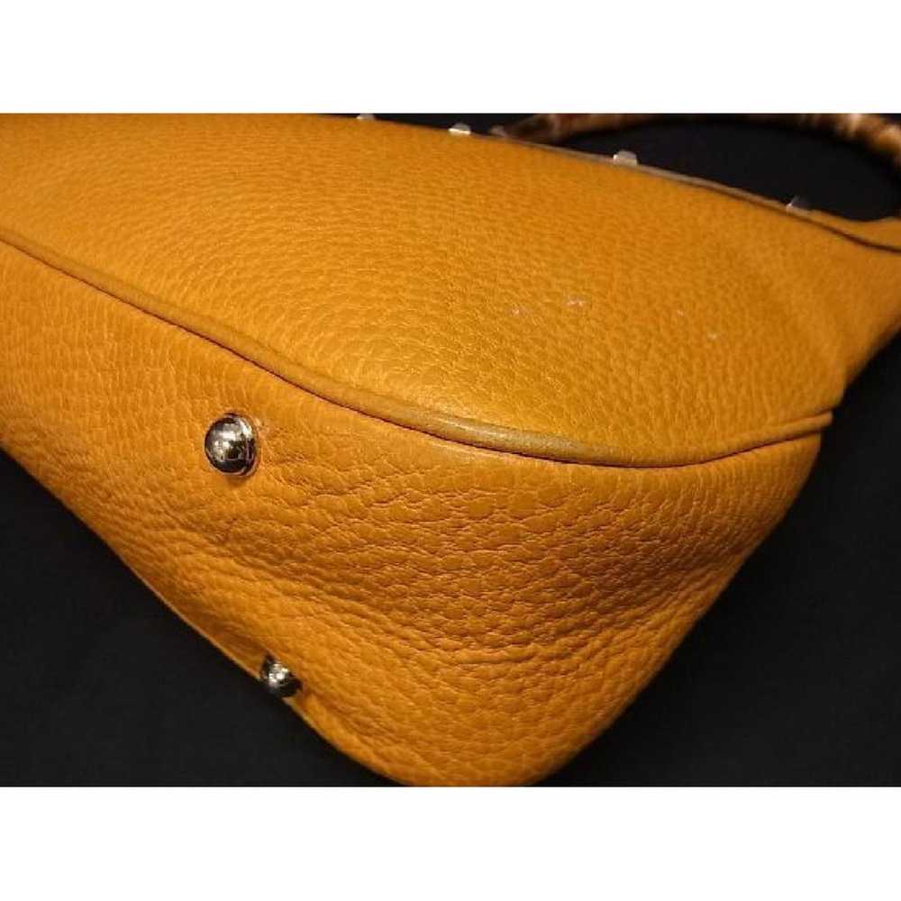 Gucci Lady Bamboo Top Handle leather handbag - image 8