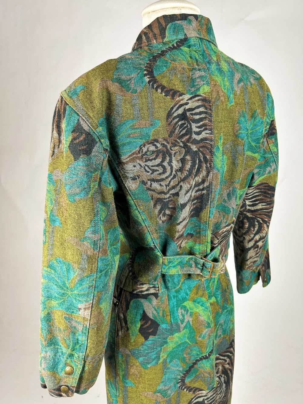 Jacket and skirt by Kenzo Jeans, jungle and tiger… - image 12