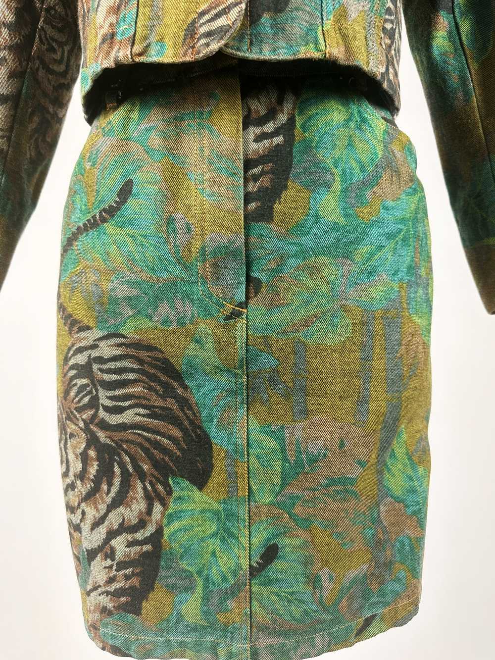 Jacket and skirt by Kenzo Jeans, jungle and tiger… - image 4