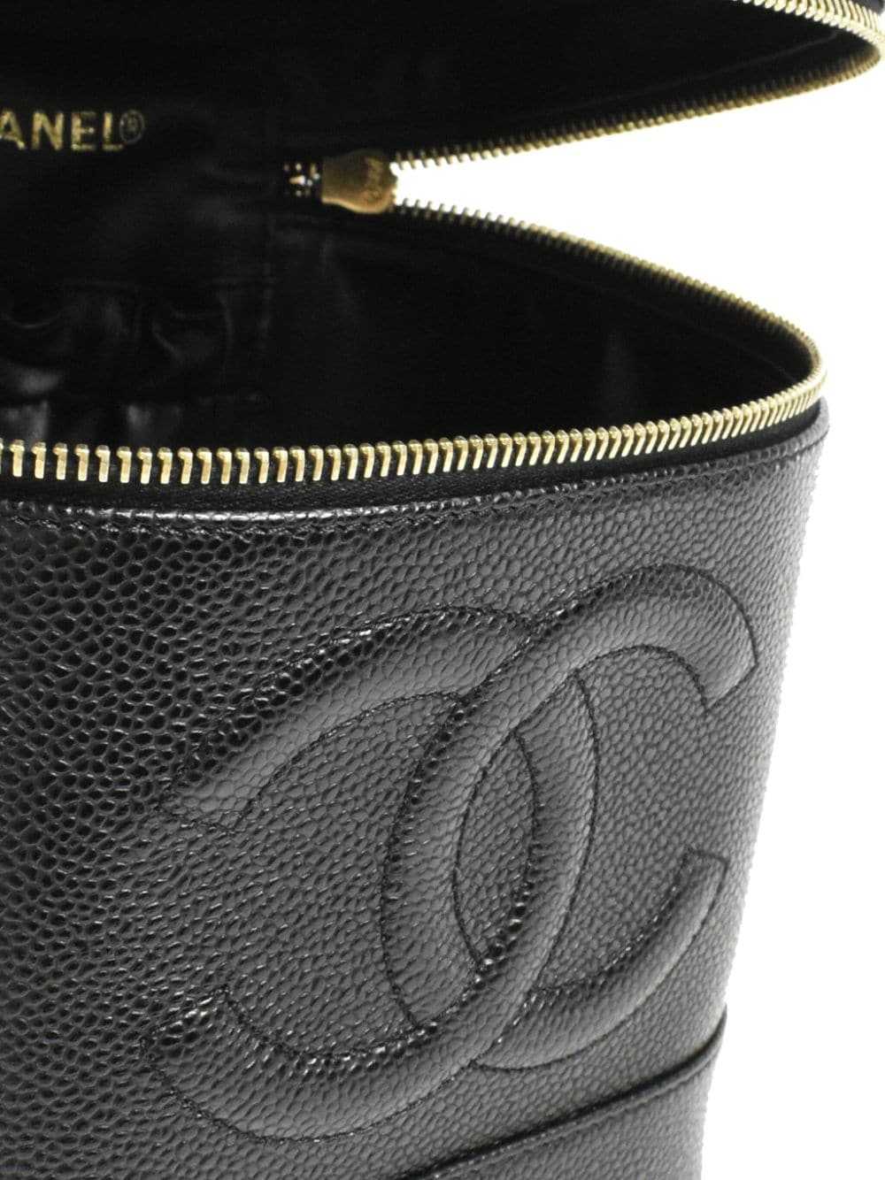 CHANEL Pre-Owned 2002 CC stitch vanity handbag - … - image 4