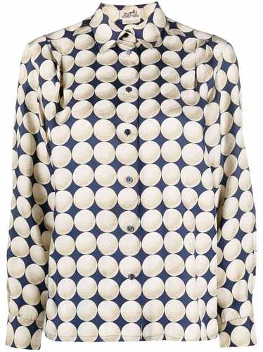Hermès Pre-Owned 1996 golf ball-print silk shirt -