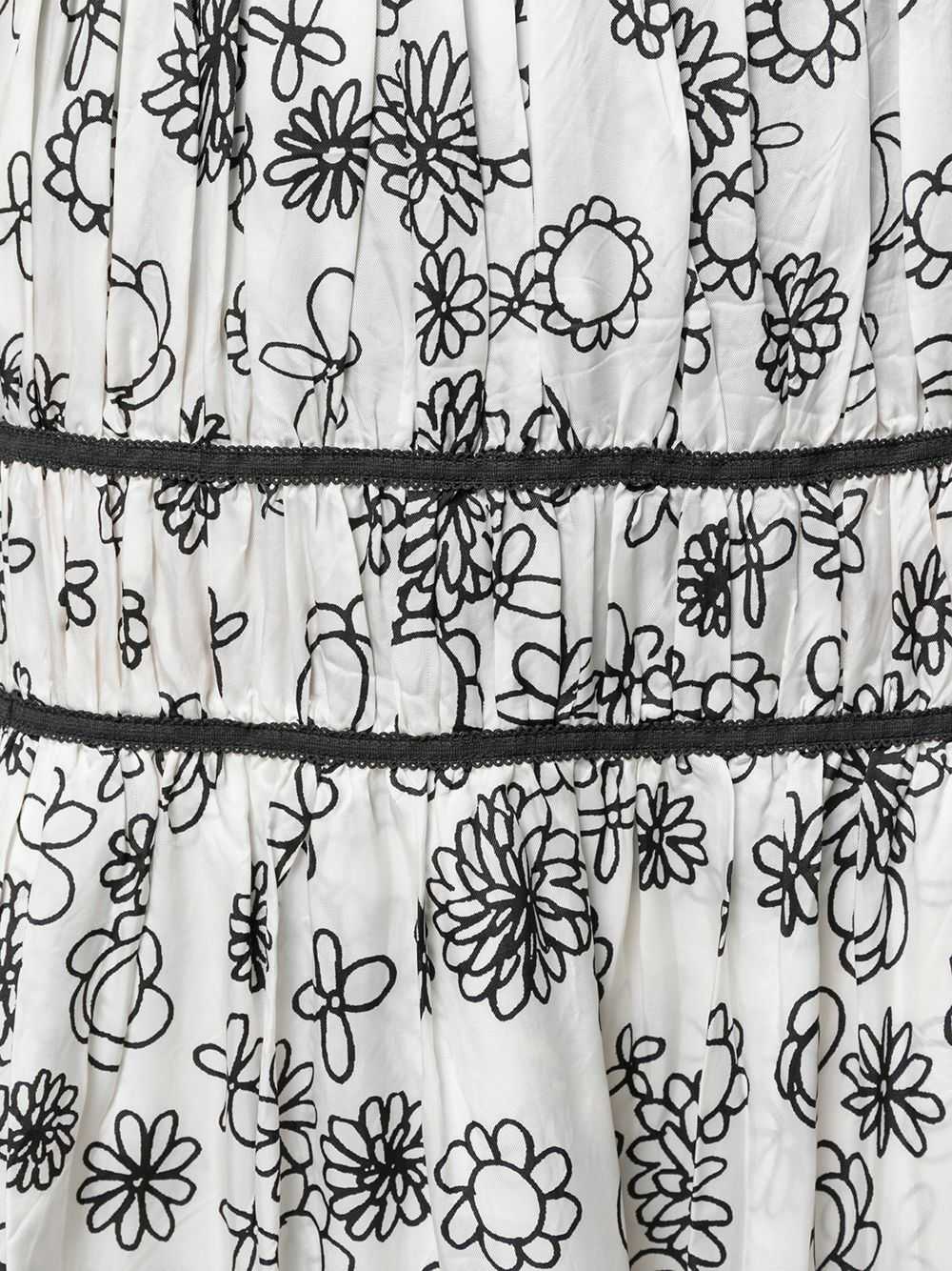 Comme Des Garçons Pre-Owned floral gathered skirt… - image 5