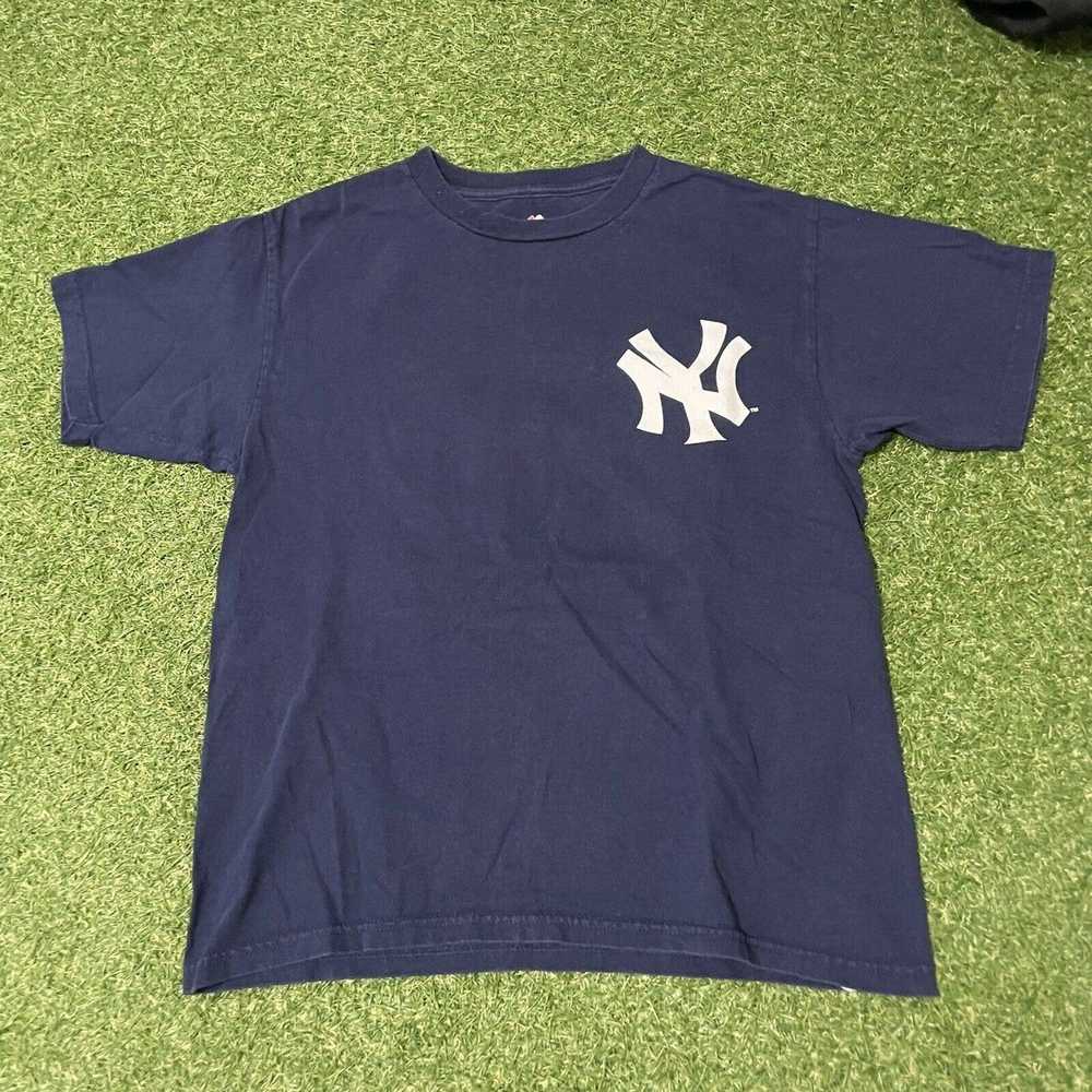 Majestic New York Yankees Small S Shirt MLB Baseb… - image 2