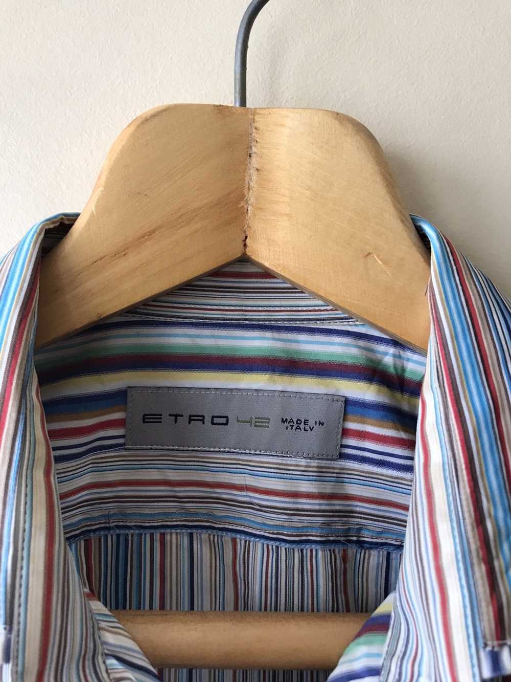 Etro ETRO Shirt Button Up Long Sleeve Paisley Pri… - image 3
