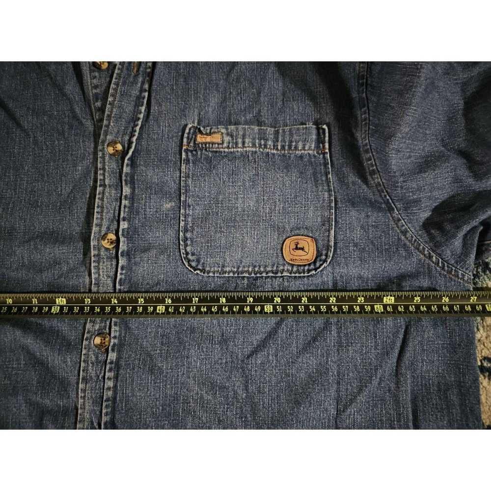 John Deere Vtg JOHN DEERE Denim Jacket Mens Blue … - image 8