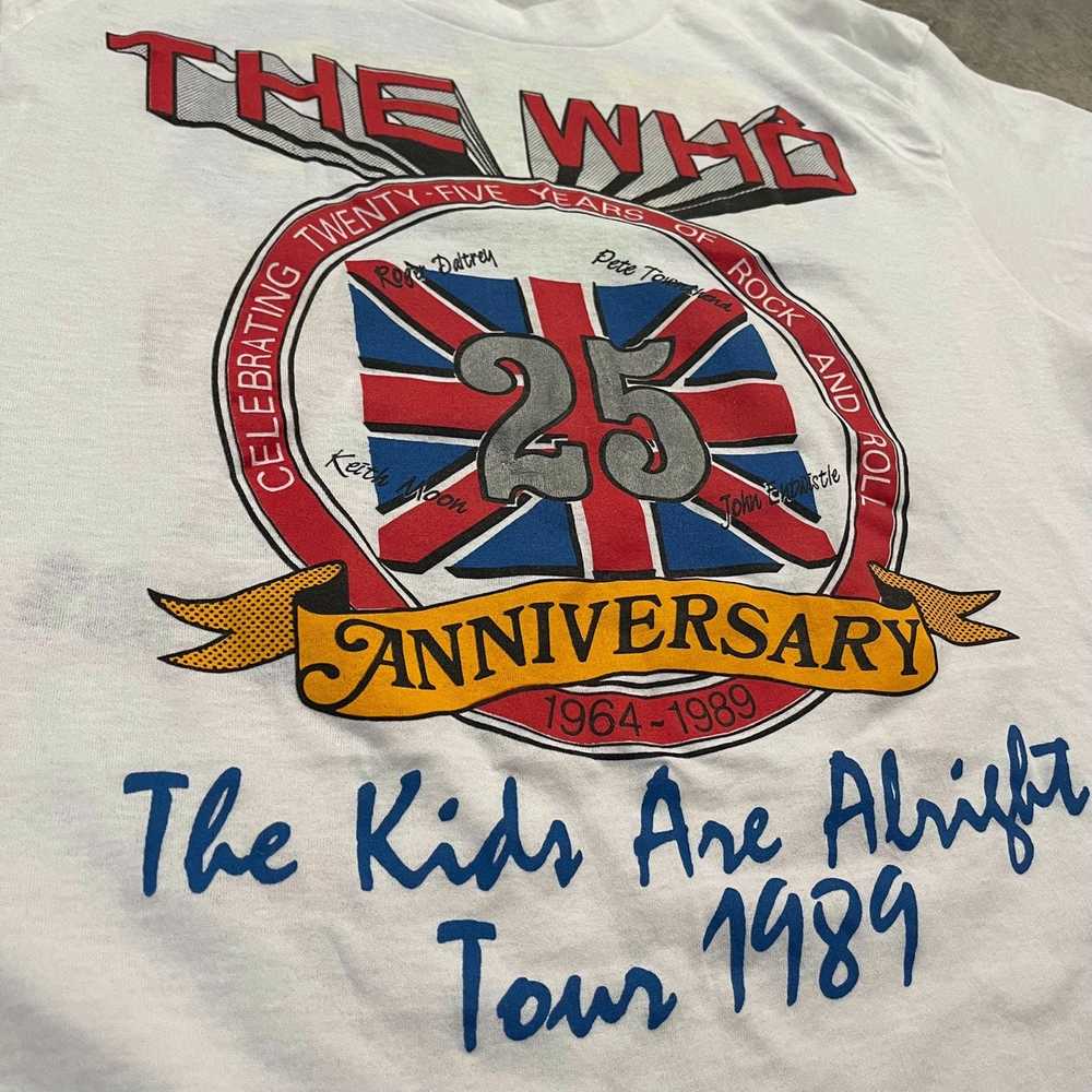 Screen Stars Vintage The Who 1989 Tour Band Tee - image 2