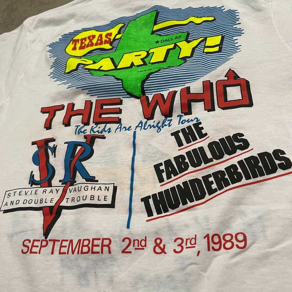 Screen Stars Vintage The Who 1989 Tour Band Tee - image 7