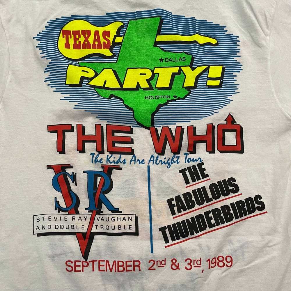 Screen Stars Vintage The Who 1989 Tour Band Tee - image 8