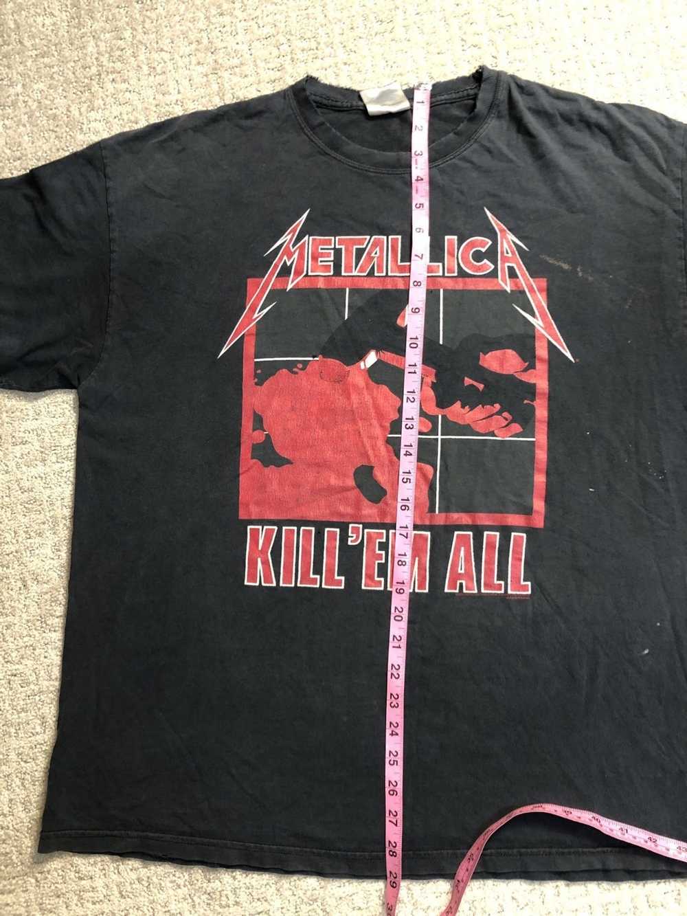 Metallica Vintage Distressed Kill 'Em All Raglan Baseball Jersey