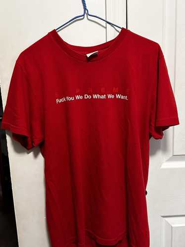 Supreme fuck you we do what we want tee - image 1