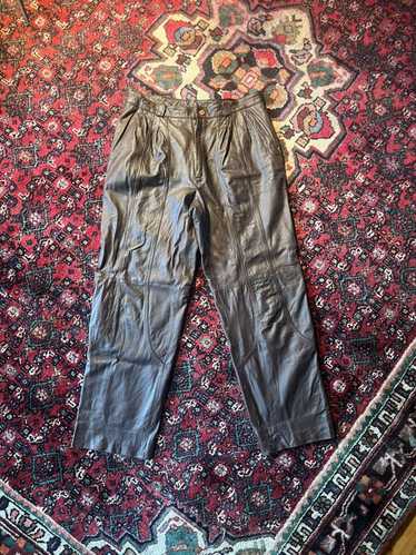 Japanese Brand × Vintage Vintage 80s Leather Pants