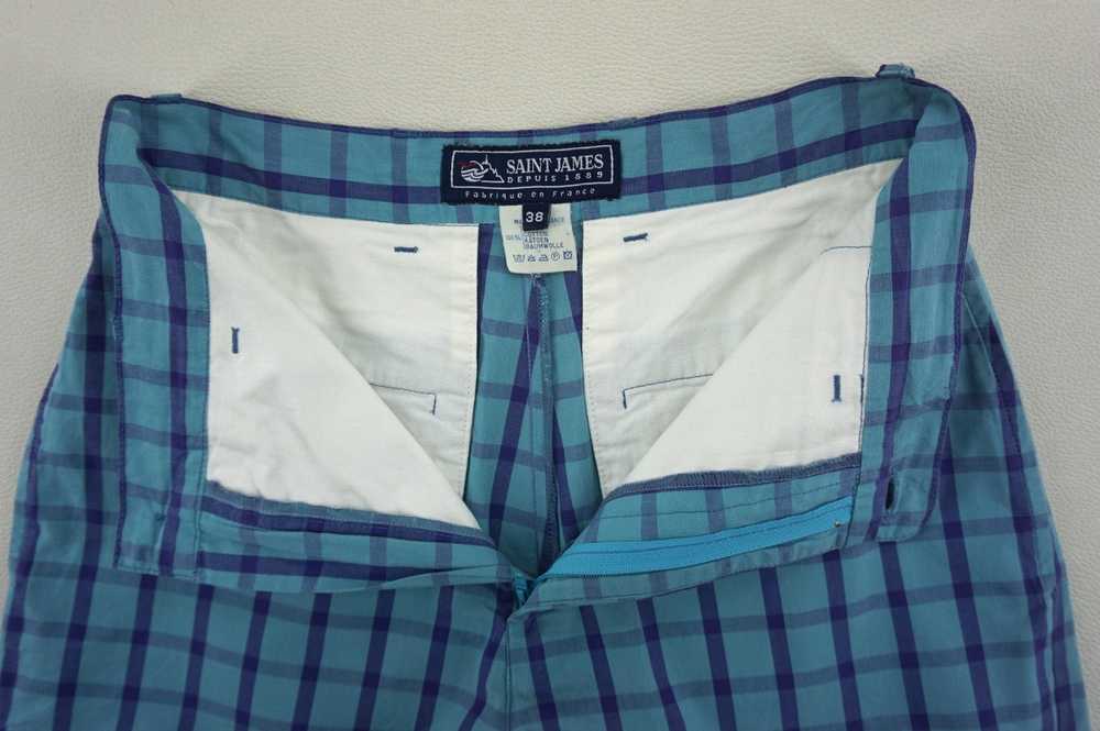 Saint James Plaid Checkered Sailor Shorts Made in… - image 3
