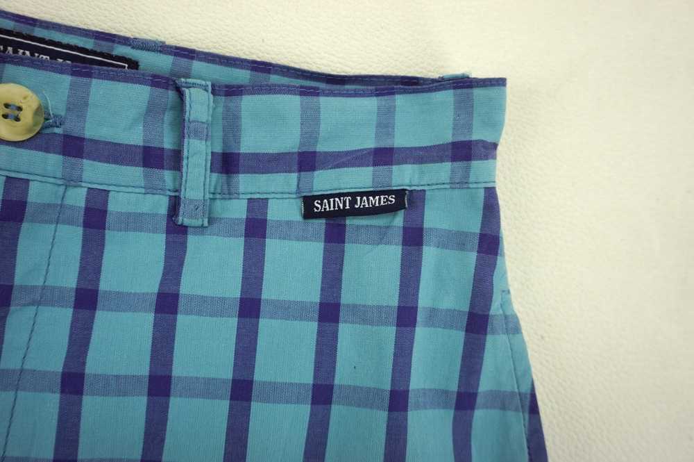 Saint James Plaid Checkered Sailor Shorts Made in… - image 4