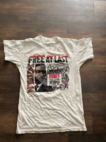 Black × Rap Tees × Vintage Nelson Mandela “Free at