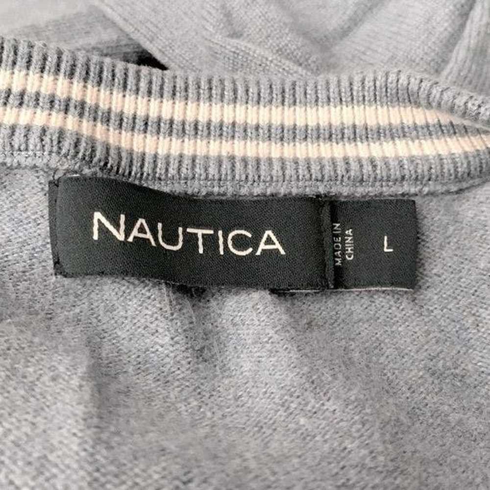 Nautica Nautica V-Neck Pullover Sweater Anchor Bl… - image 9
