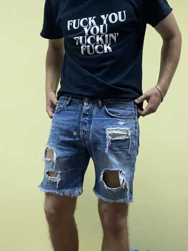 Acne Studios Acne generic shorts ripped denim