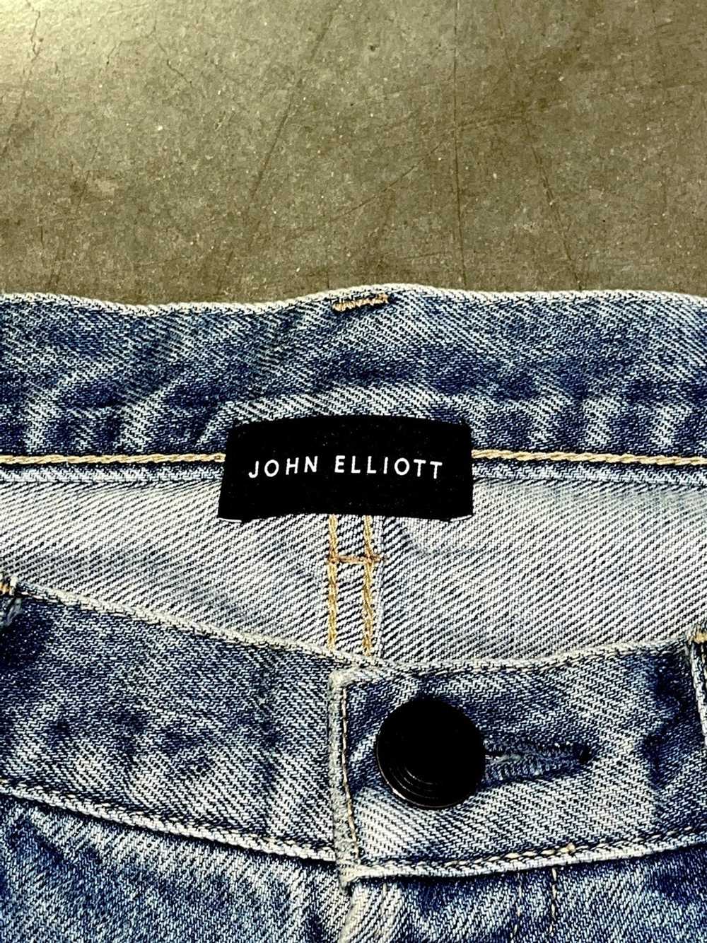 John Elliott John Elliot Distressed Patchwork Den… - image 5