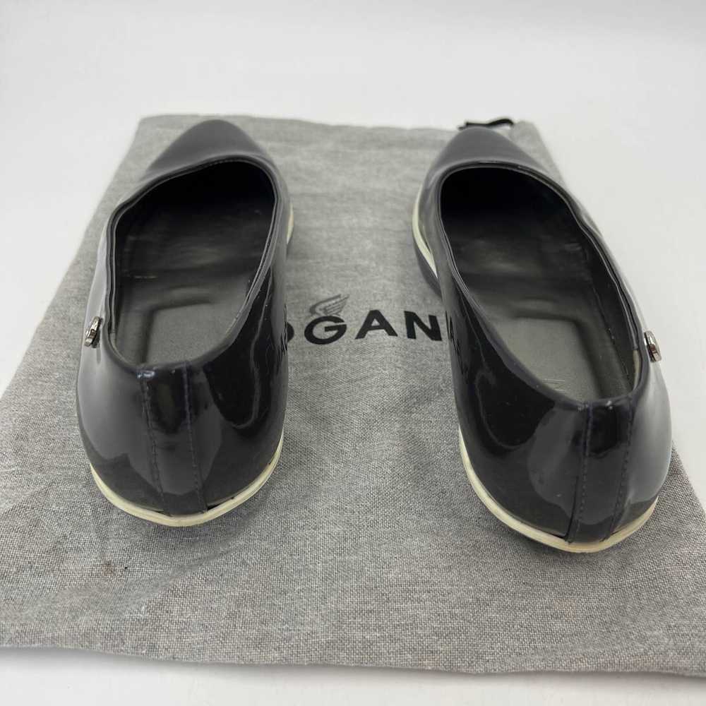 Hogan Hogan Ballet Flats Gray Patent Leather Wedge - image 8