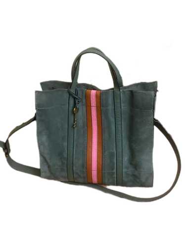 Fossil Green Suede Fossil Tote - image 1