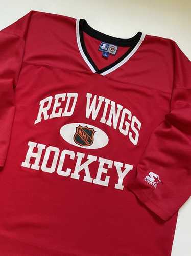 SnyderOnPark Steve Yzerman Detroit Red Wings Starter Jersey Vintage Stitched Red Away NHL Hockey 2XL XXL
