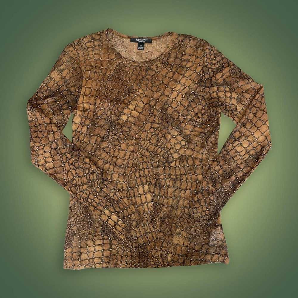 Other Vintage animal print mesh top - image 2