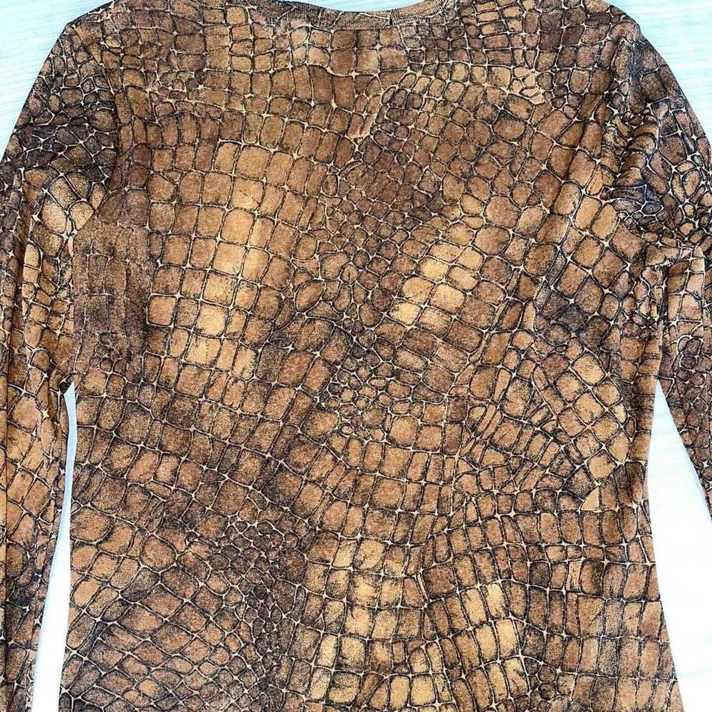 Other Vintage animal print mesh top - image 4