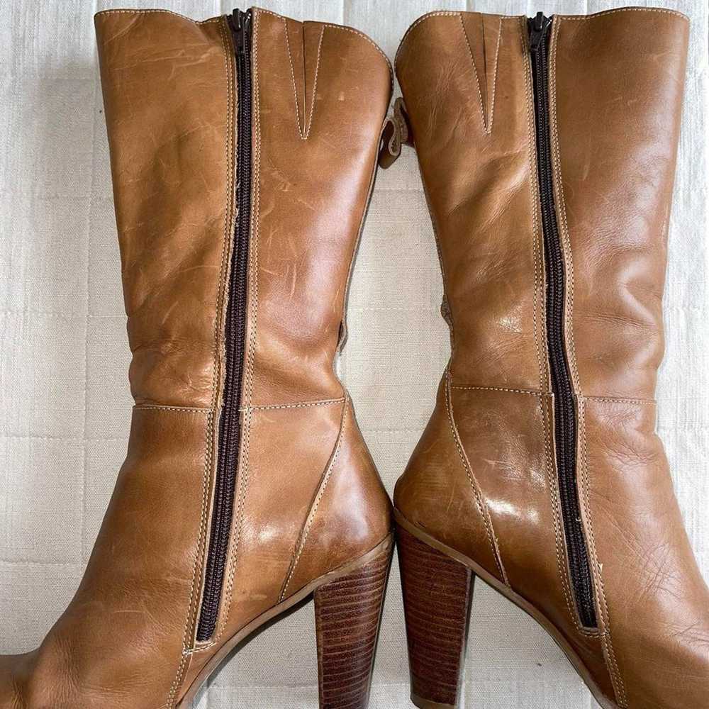 Other Destroy tan leather heeled boots - image 2