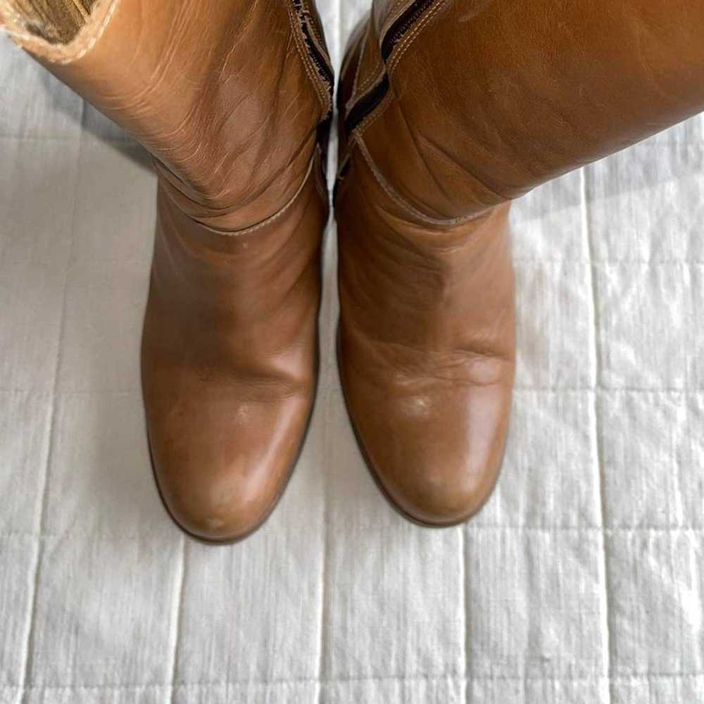 Other Destroy tan leather heeled boots - image 3