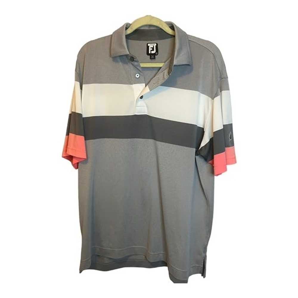 Footjoy Footjoy Shirt Men's Large Polo Golf Gray … - image 1