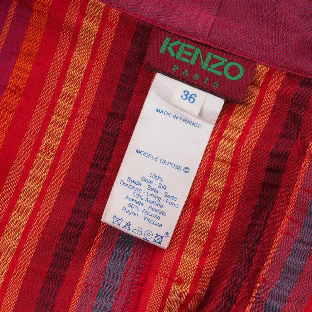 Kenzo Kenzo Paris Vintage Crazy Striped Silk Crop… - image 5