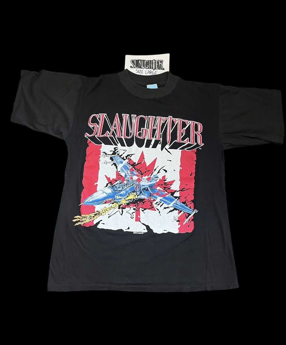 Band Tees × Made In Usa × Vintage Slaughter 1991 … - image 1