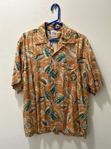 Warehouse Hawaiian floral print rayon shirt