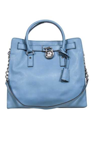 Michael Kors -Light Blue Leather Tote Bag - image 1