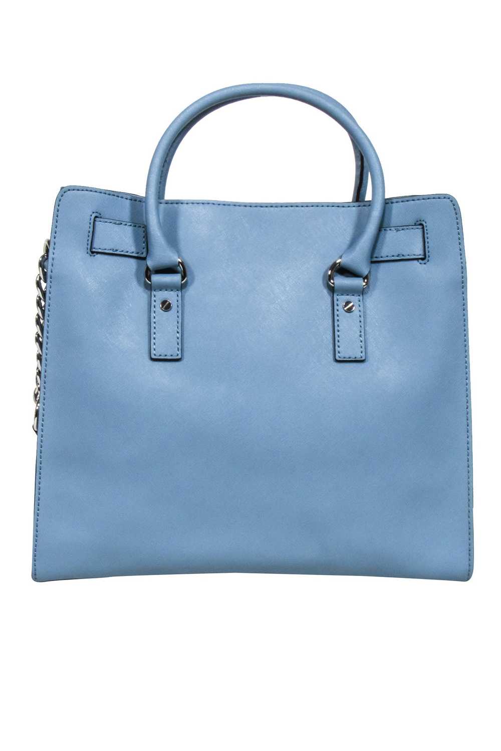 Michael Kors -Light Blue Leather Tote Bag - image 3