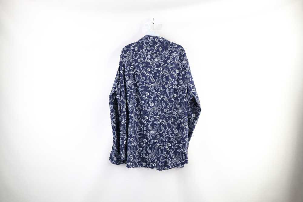 Express × Vintage Express Fit Paisley Collared Lo… - image 5