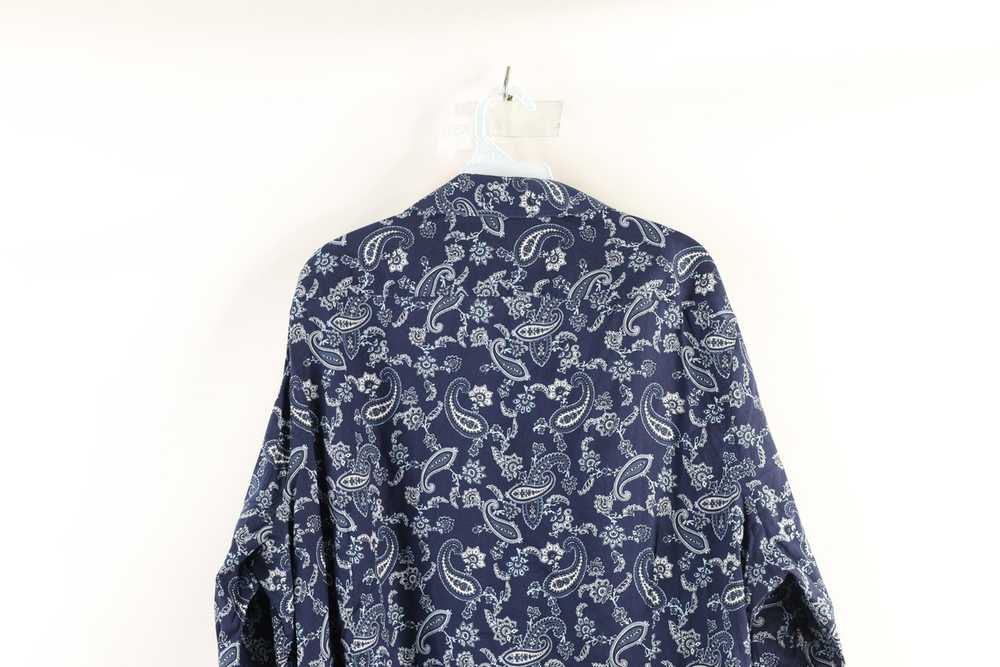 Express × Vintage Express Fit Paisley Collared Lo… - image 6