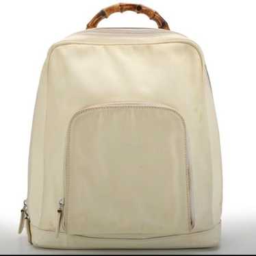 Gucci Vintage Gucci Bamboo Small Backpack - image 1
