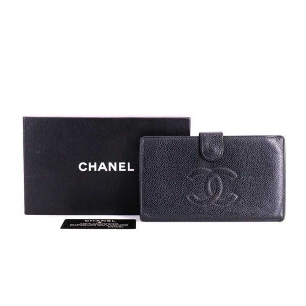 Chanel Chanel Continental Wallet in Black Caviar … - image 1