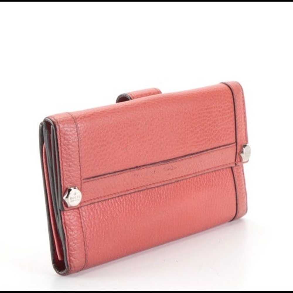 Gucci Gucci Charmy Red Leather Wallet - image 2