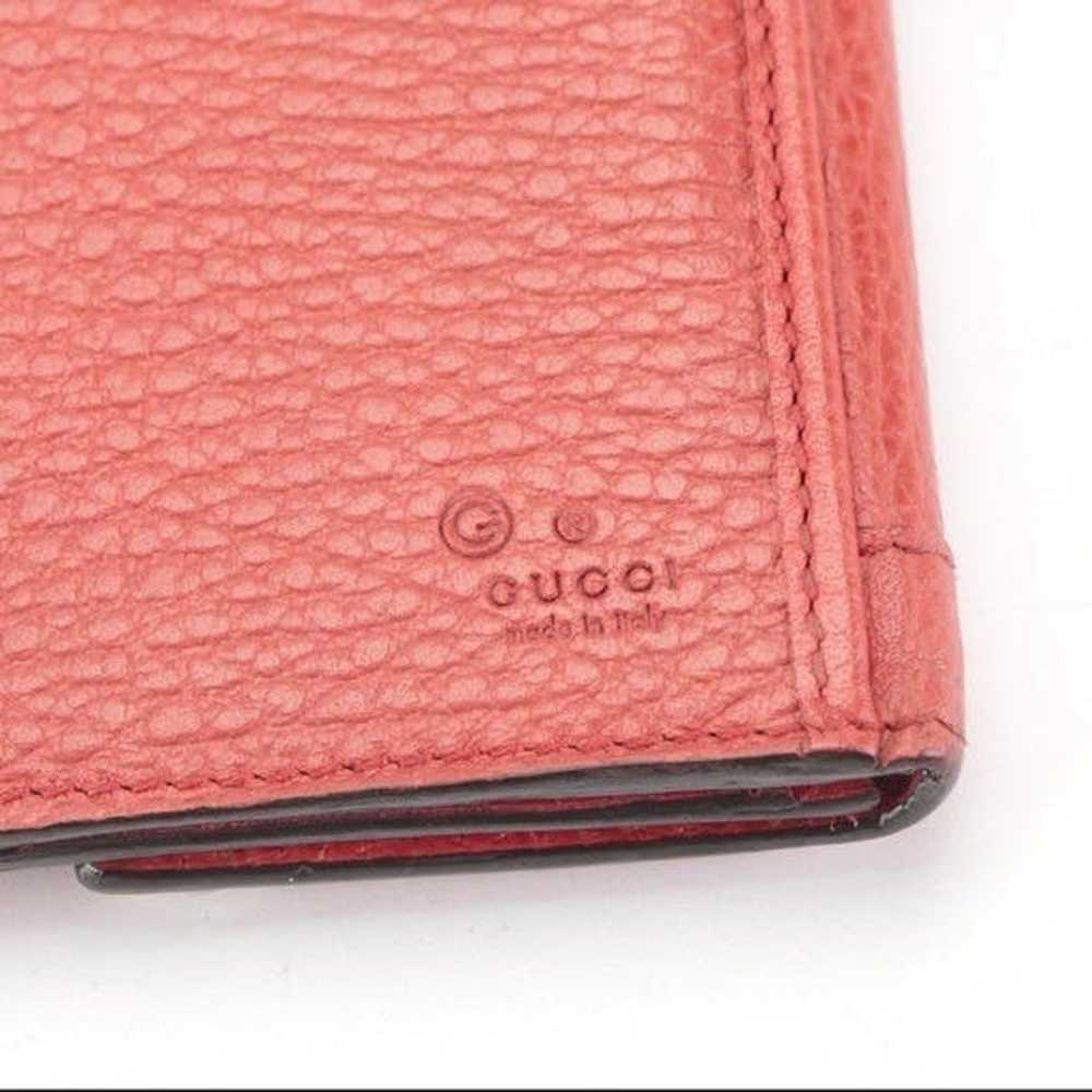 Gucci Gucci Charmy Red Leather Wallet - image 5