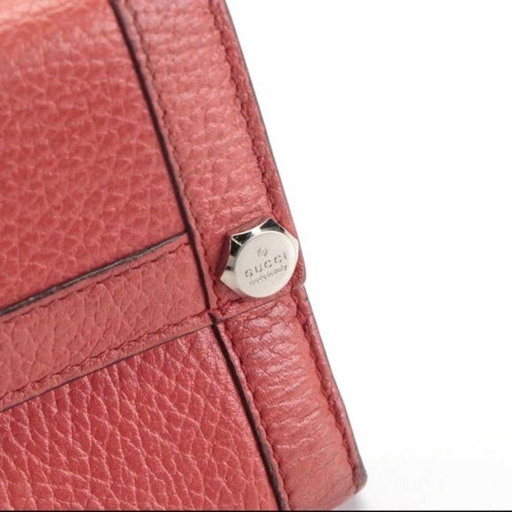 Gucci Gucci Charmy Red Leather Wallet - image 6