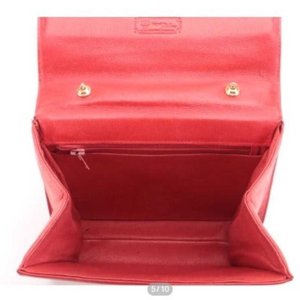 MCM MCM Red Visetos Top Handle Bag - image 5