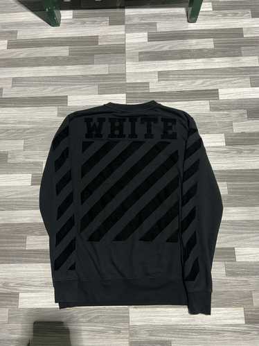 Off white tone outlet on tone crewneck